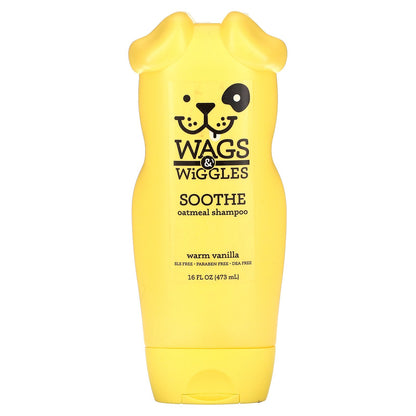 Wags & Wiggles, Soothe Oatmeal Shampoo, Warm Vanilla, 16 fl oz (473 ml)