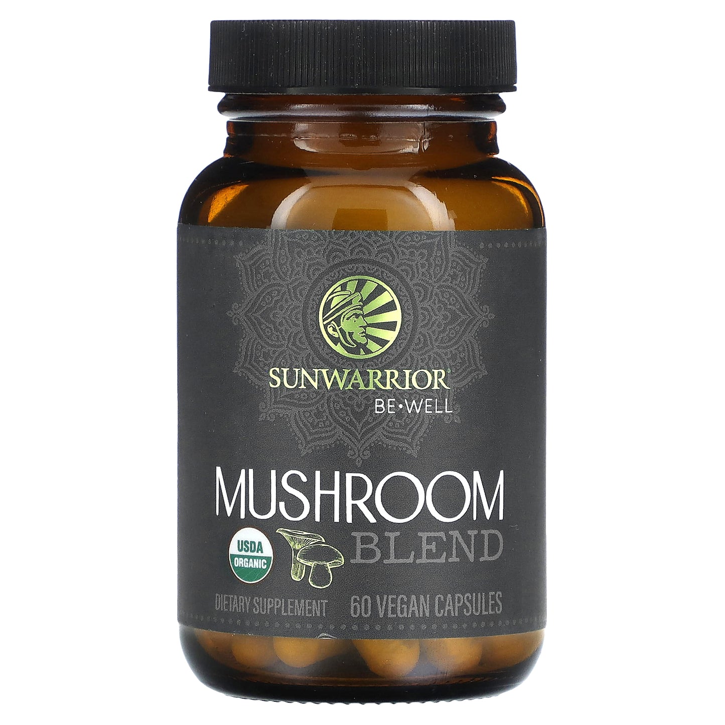 Sunwarrior, Mushroom Blend, 60 Vegan Capsules