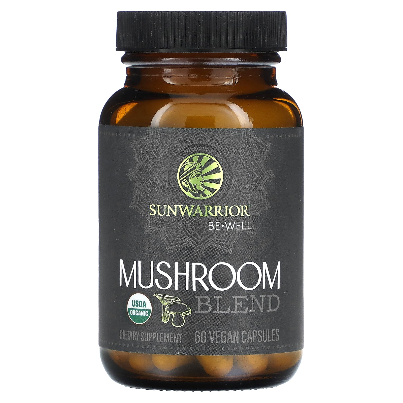 Sunwarrior, Mushroom Blend, 60 Vegan Capsules