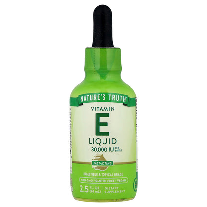 Nature's Truth, Vitamin E Liquid, 2.5 fl oz (74 ml)