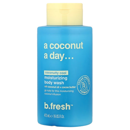 b.fresh, A Coconut A Day, Moisturizing Body Wash, Coconutty Cool, 16 fl oz (473 ml)