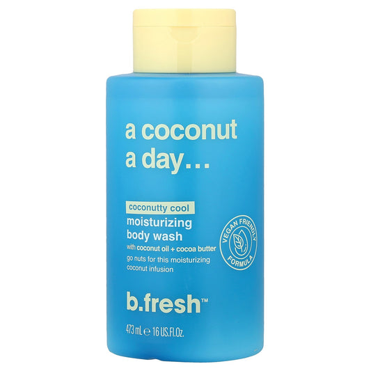 b.fresh, A Coconut A Day, Moisturizing Body Wash, Coconutty Cool, 16 fl oz (473 ml)