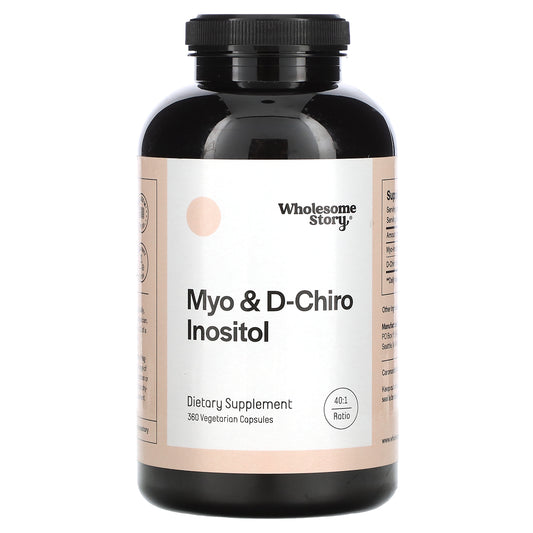 Wholesome Story, Myo & D-Chiro Inositol, 360 Vegetarian Capsules