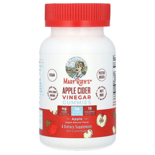 MaryRuth's, Apple Cider Vinegar Gummies, Apple, 60 Gummies