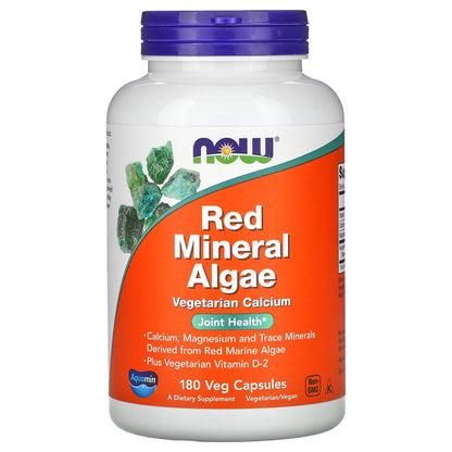 NOW Foods, Red Mineral Algae, 180 Veg Capsules