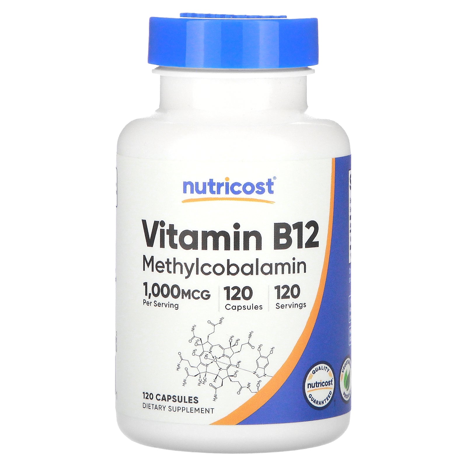 Nutricost, Vitamin B12, 1,000 mcg, 120 Capsules