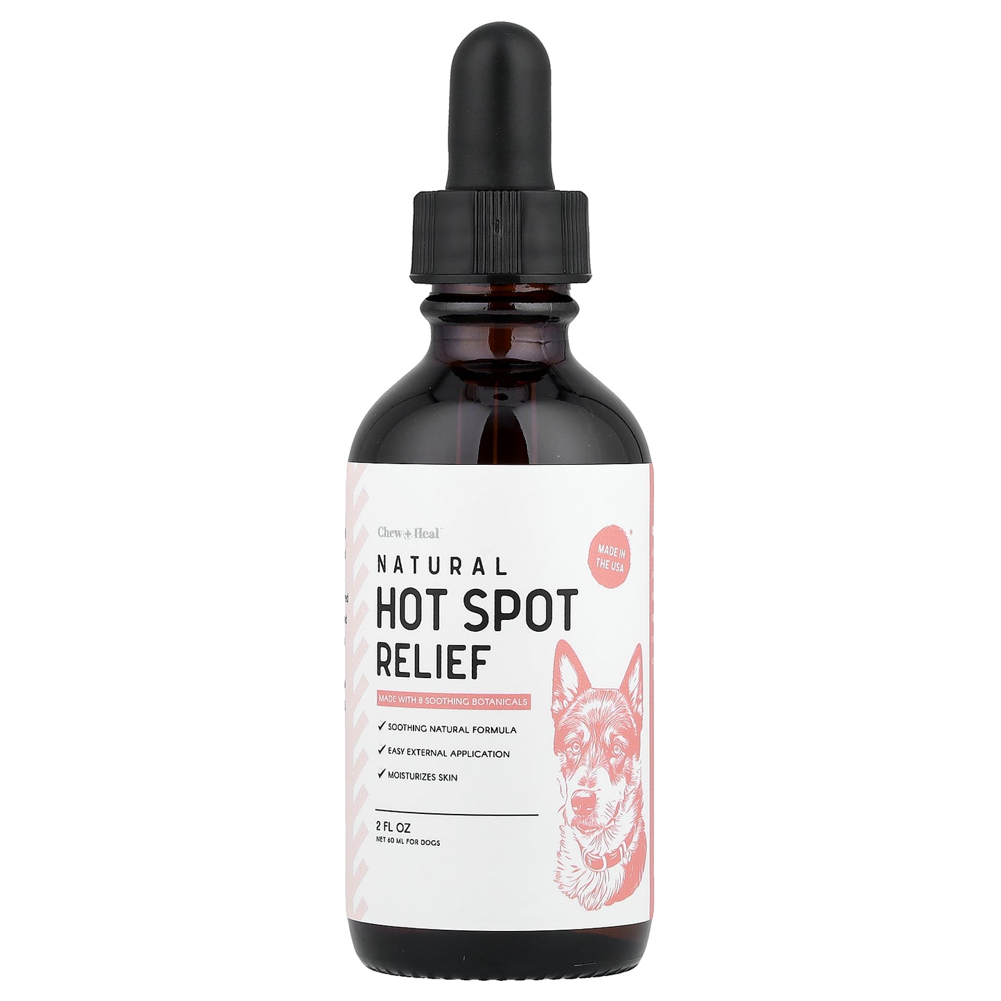Chew + Heal, Natural Hot Spot Relief, For Dogs, 2 fl oz (60 ml)