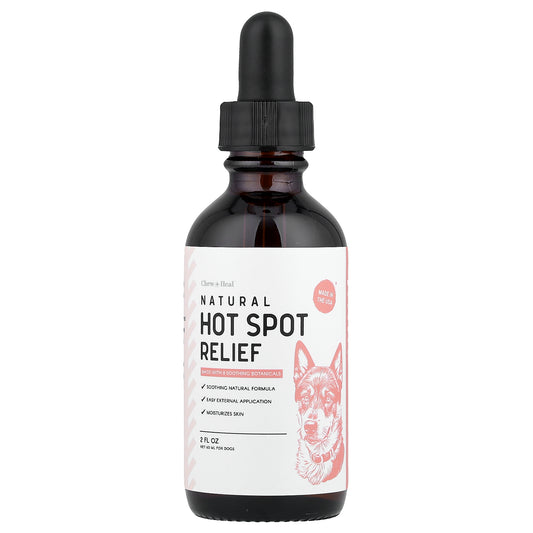 Chew + Heal, Natural Hot Spot Relief, For Dogs, 2 fl oz (60 ml)