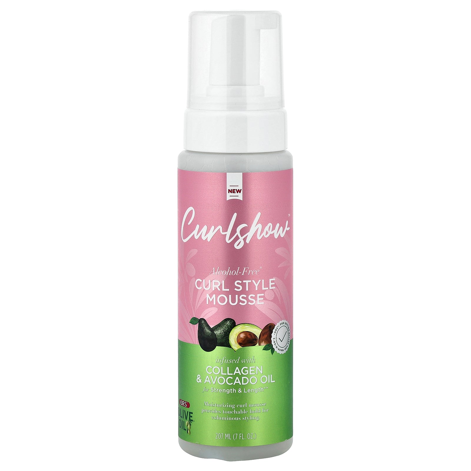 ORS, CurlShow™, Curl Style Mousse, Alcohol-Free , 7 fl oz (207 ml)