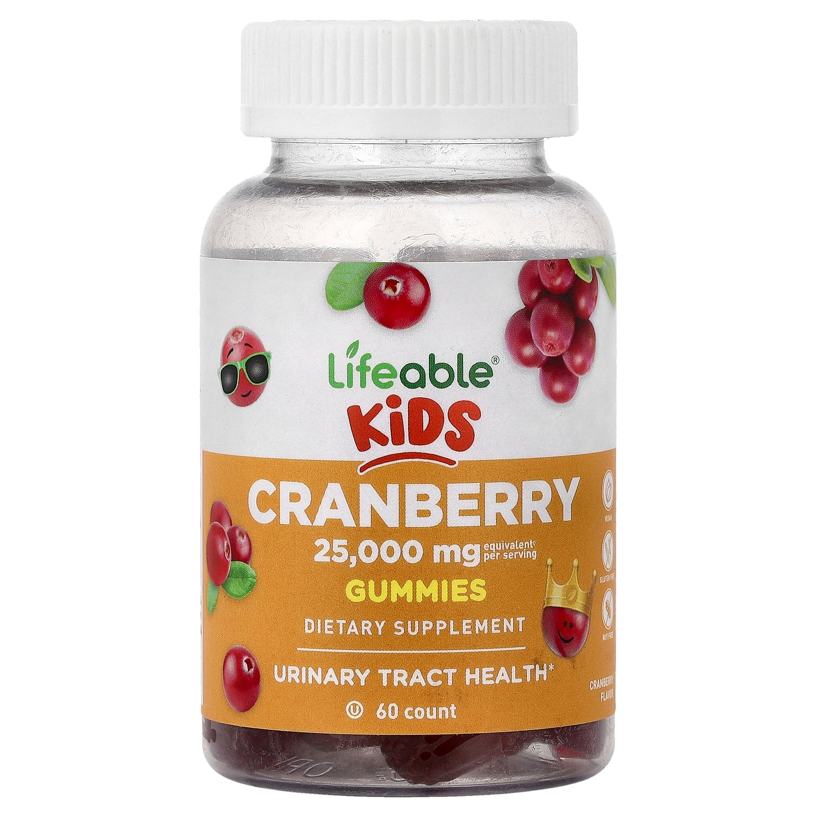 Lifeable, Kids, Cranberry Gummies, 60 Gummies