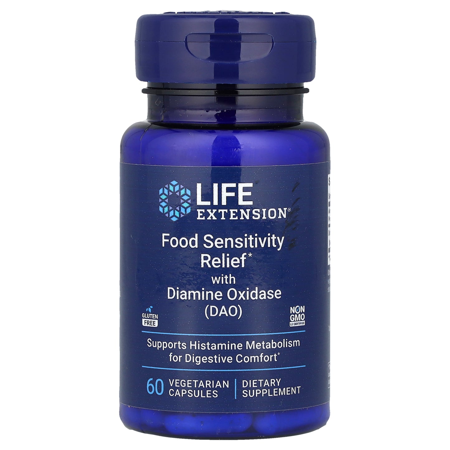 Life Extension, Food Sensitivity Relief with Diamine Oxidase (DAO), 4.3 mg, 60 Vegetarian Capsules