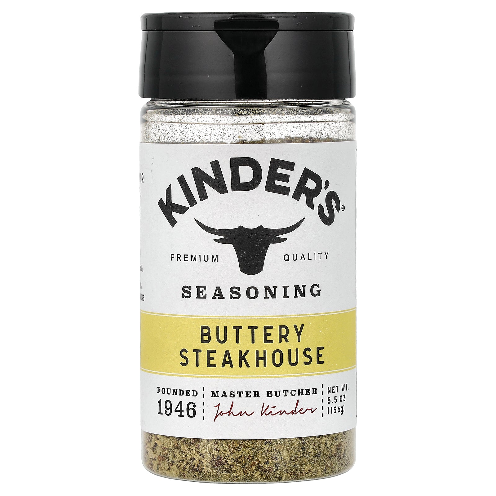 KINDER'S, Seasoning, Buttery Steakhouse, 5.5 oz (156 g)