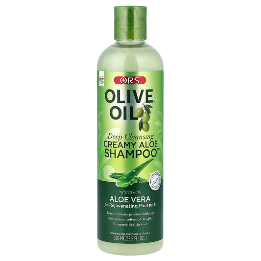ORS, Olive Oil™, Deep Cleansing Creamy Aloe Shampoo™, 12.5 fl oz (370 ml)