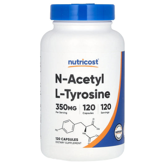 Nutricost, N-Acetyl L-Tyrosine, 350 mg, 120 Capsules