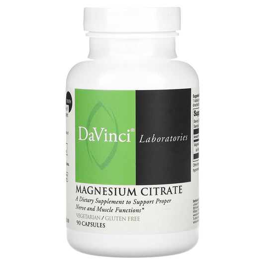 DaVinci Laboratories of Vermont, Magnesium Citrate, 90 Capsules