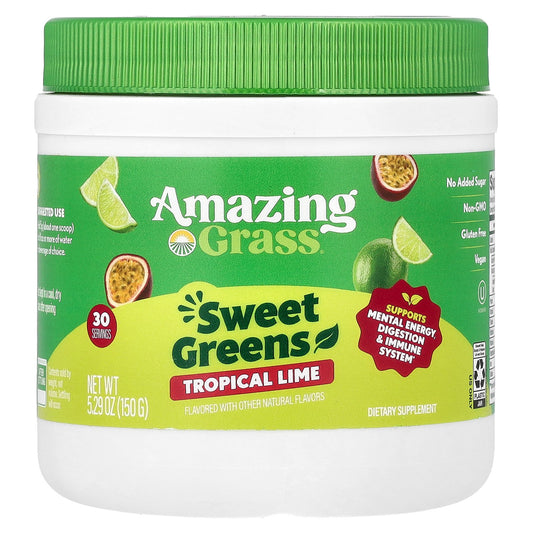 Amazing Grass, Sweet Greens, Tropical Lime, 5.29 oz (150 g)