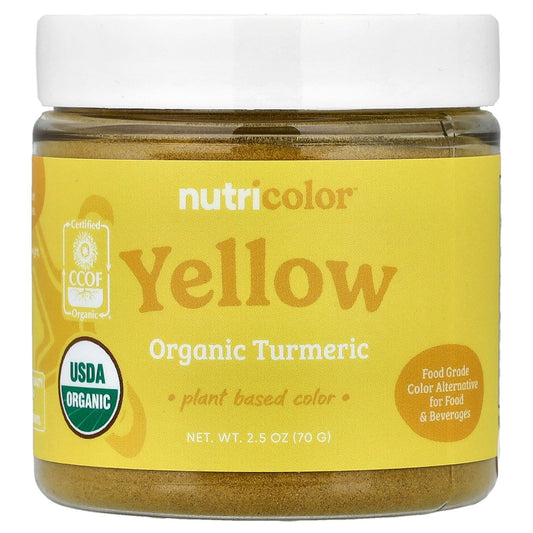 Nutricost, Nutricolor™ Yellow Organic Turmeric, 2.5 oz (70 g)