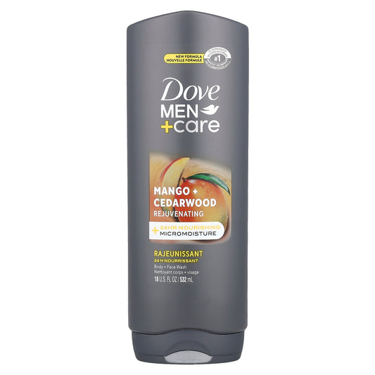 Dove, Men + Care, Body + Face Wash, Mango + Cedarwood, 18 fl oz (532 ml)