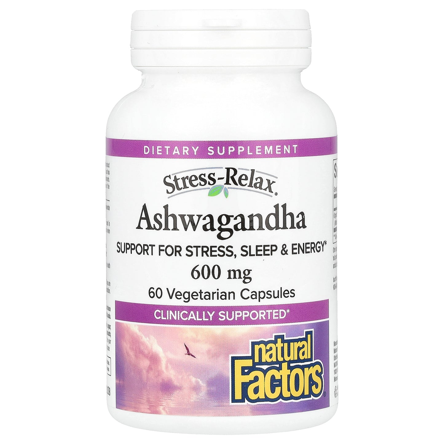 Natural Factors, Stress-Relax®, Ashwagandha, 600 mg, 60 Vegetarian Capsules