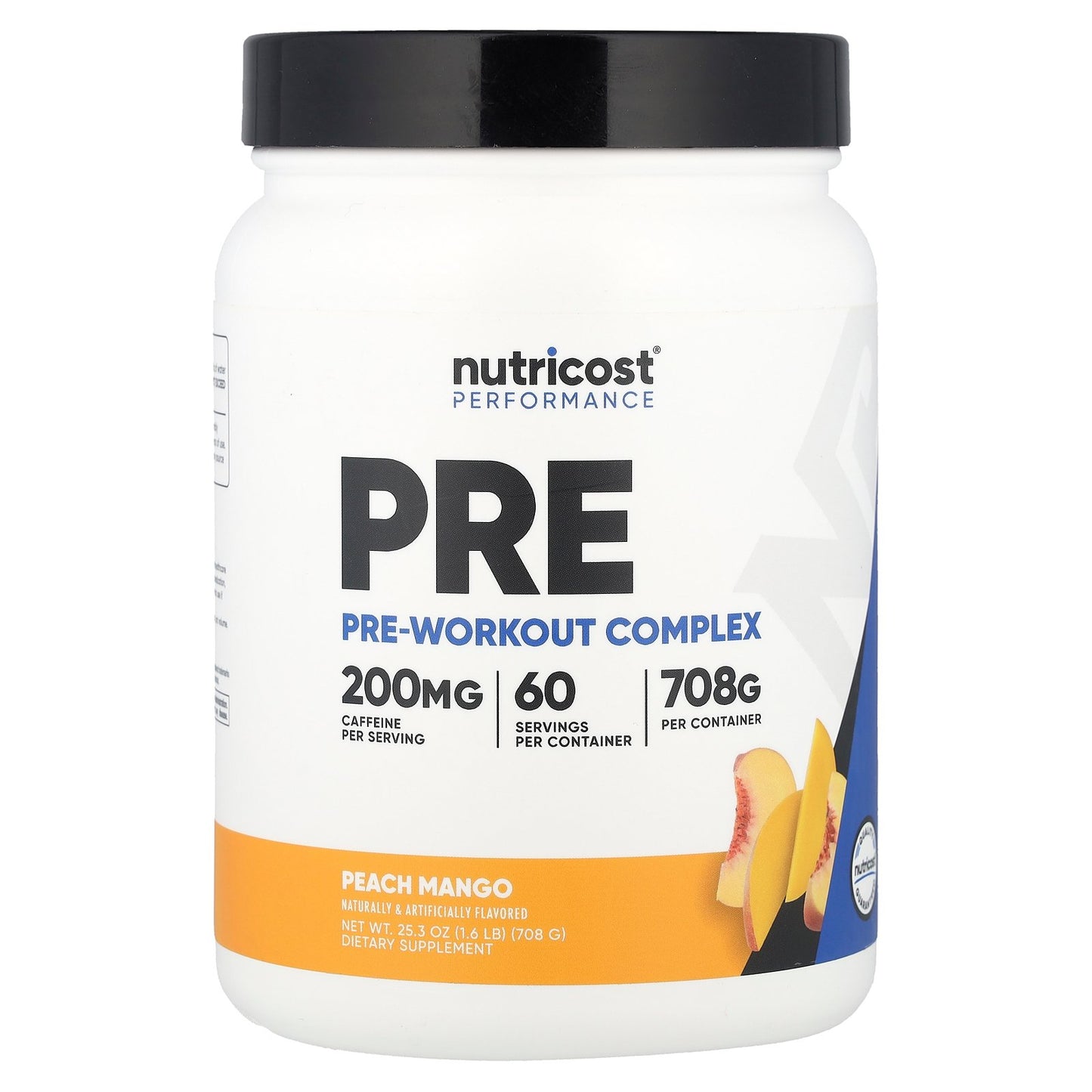 Nutricost, Performance, Pre-Workout Complex, Peach Mango, 1.6 lb (708 g)