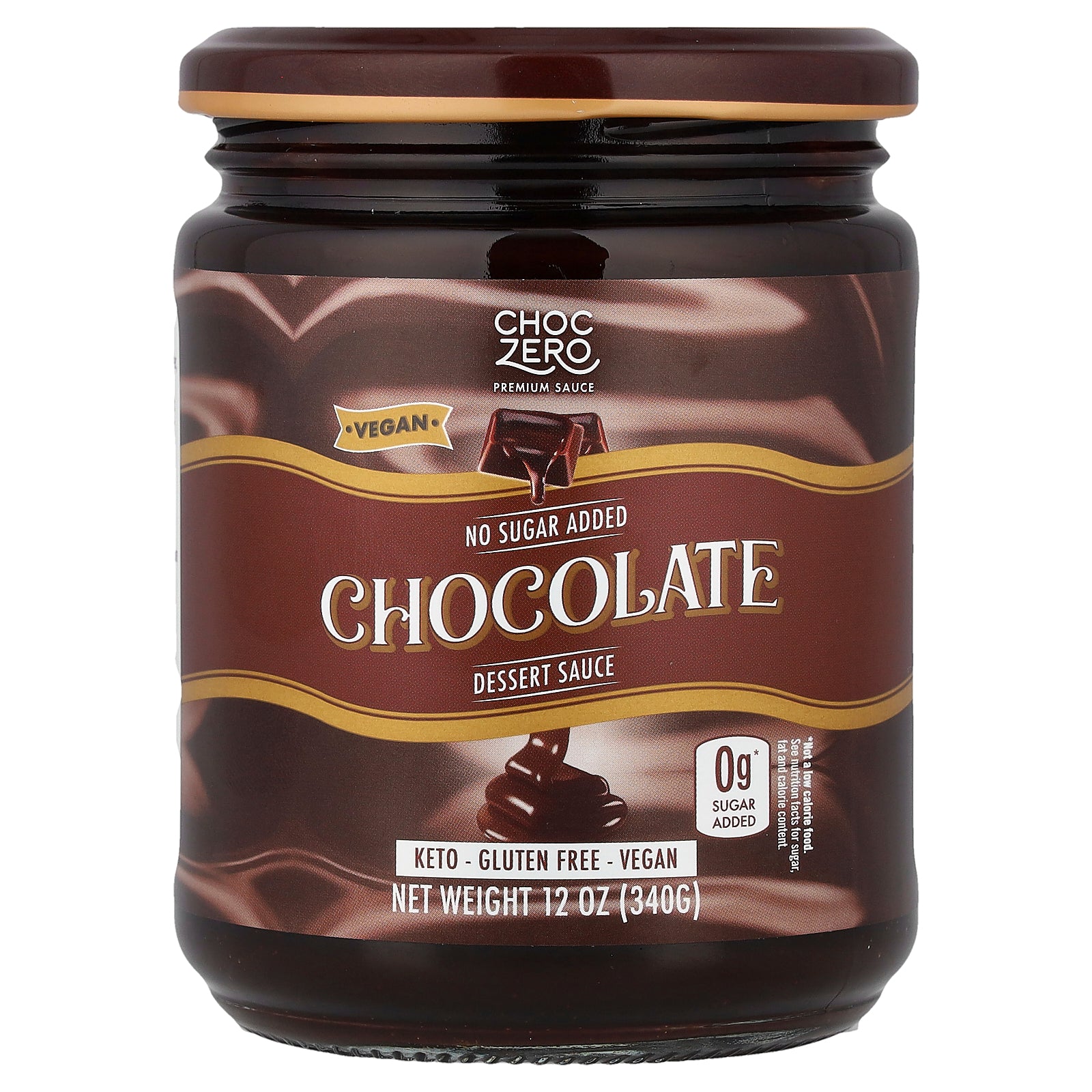 ChocZero, Dessert Sauce, Chocolate, 12 oz (340 g)