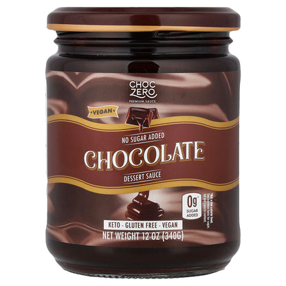 ChocZero, Dessert Sauce, Chocolate, 12 oz (340 g)