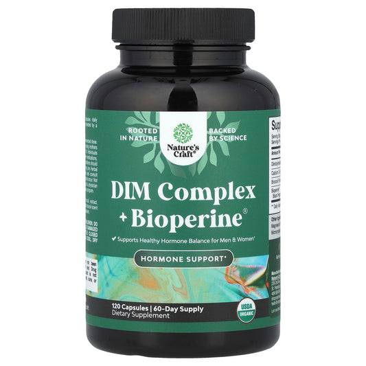 Nature's Craft, DIM Complex + BioPerine®, 120 Capsules