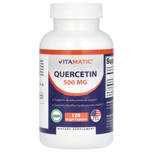 Vitamatic, Quercetin, 500 mg, 120 Veggie Capsules