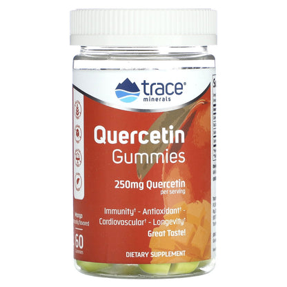 Trace, Quercetin Gummies, Mango, 250 mg, 60 Gummies (125 mg per Gummy)