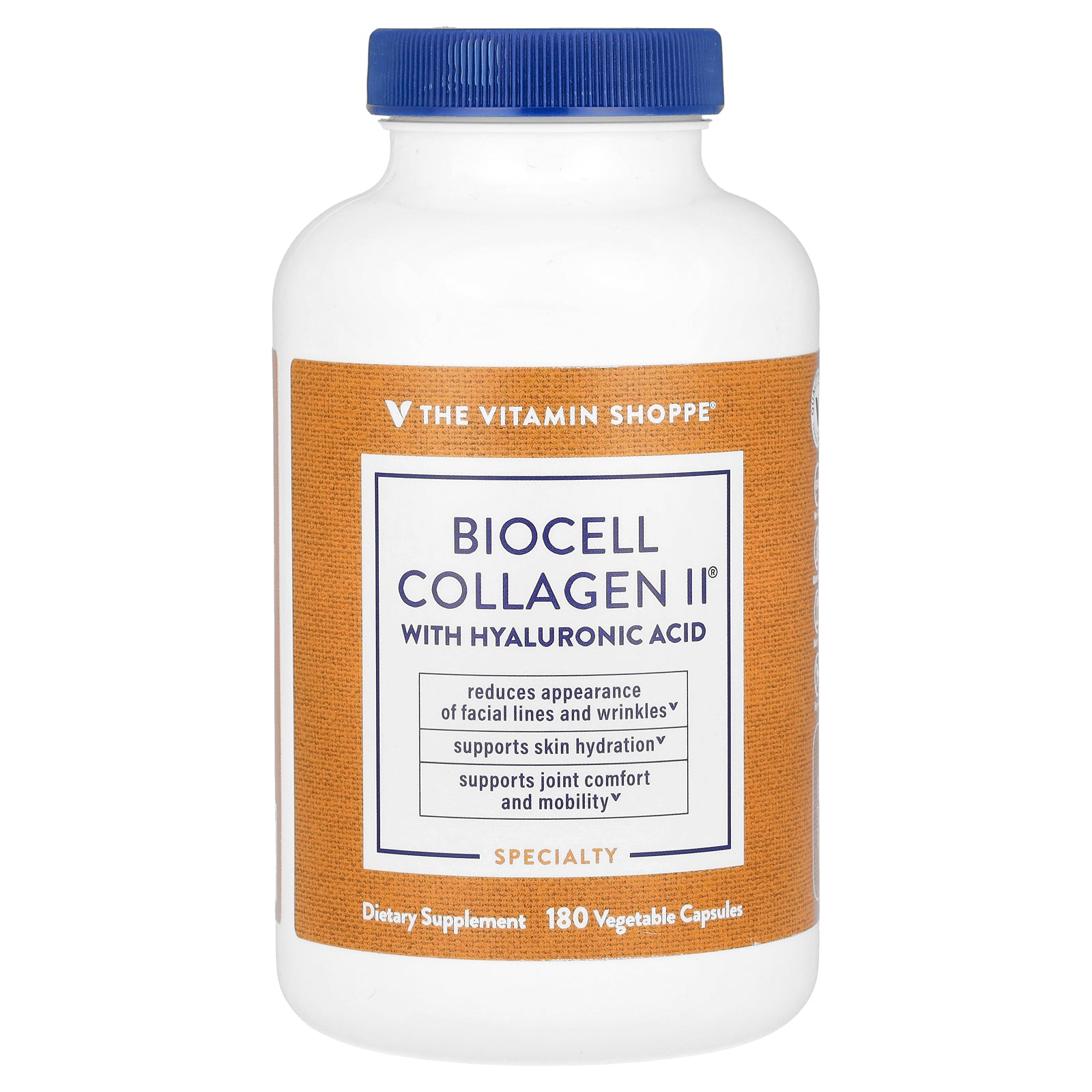 The Vitamin Shoppe, BioCell Collagen II With Hyaluronic Acid, 180 Vegetable Capsules