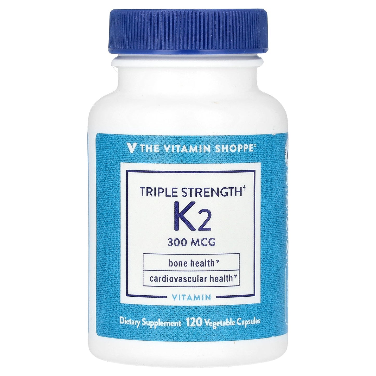 The Vitamin Shoppe, Triple Strength Vitamin K2, 300 mcg, 120 Vegetable Capsules