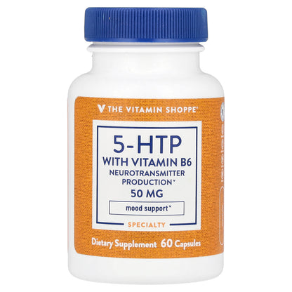 The Vitamin Shoppe, 5-HTP With Vitamin B6, 60 Capsules