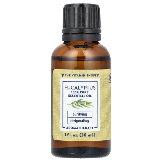 The Vitamin Shoppe, 100% Pure Essential Oil, Eucalyptus , 1 fl oz (30 ml)