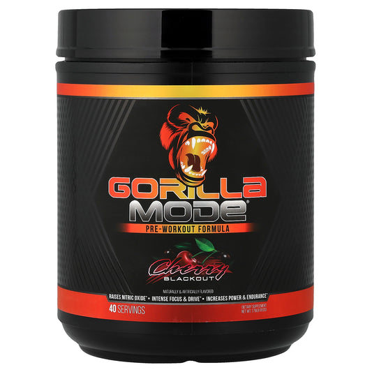 Gorilla Mind, Mode®, Pre-Workout Formula, Cherry Blackout, 1.79 lb (812 g)