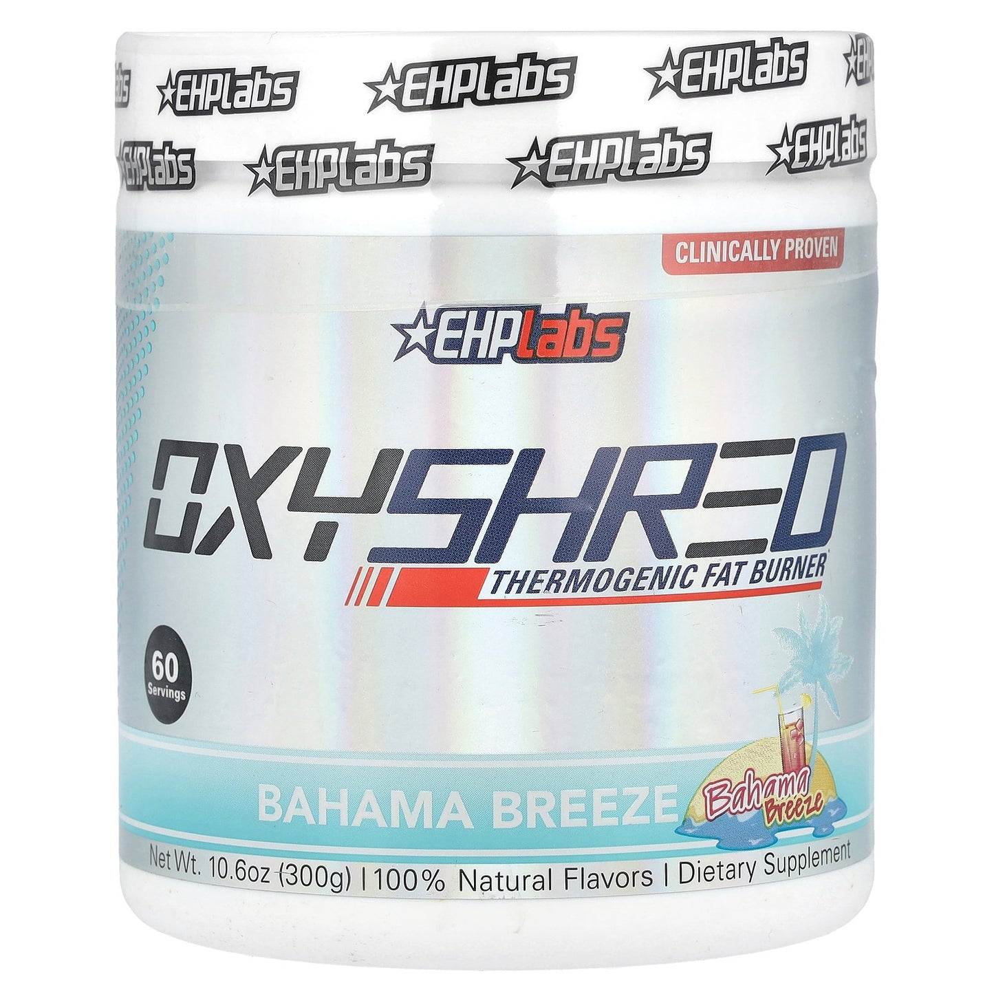 EHPlabs, OxyShred, Thermogenic Fat Burner, Bahama Breeze, 10.6 oz (300 g)