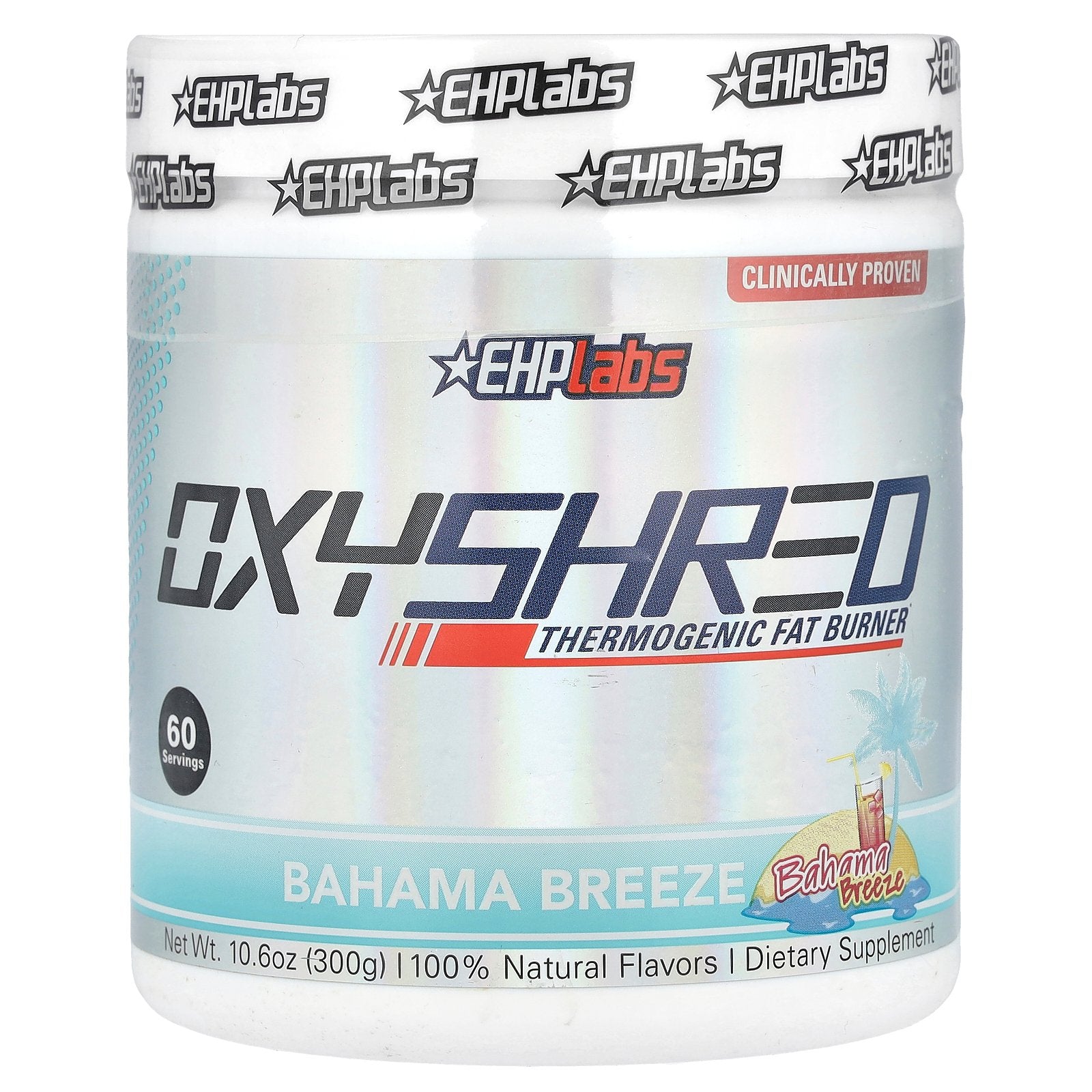 EHPlabs, OxyShred, Thermogenic Fat Burner, Bahama Breeze, 10.6 oz (300 g)