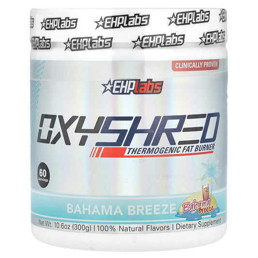 EHPlabs, OxyShred, Thermogenic Fat Burner, Bahama Breeze, 10.6 oz (300 g)