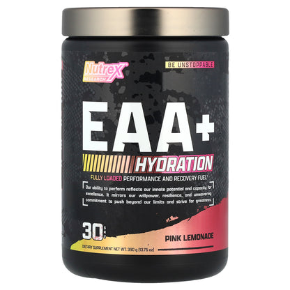 Nutrex Research, EAA + Hydration, Pink Lemonade, 13.76 oz (390 g)