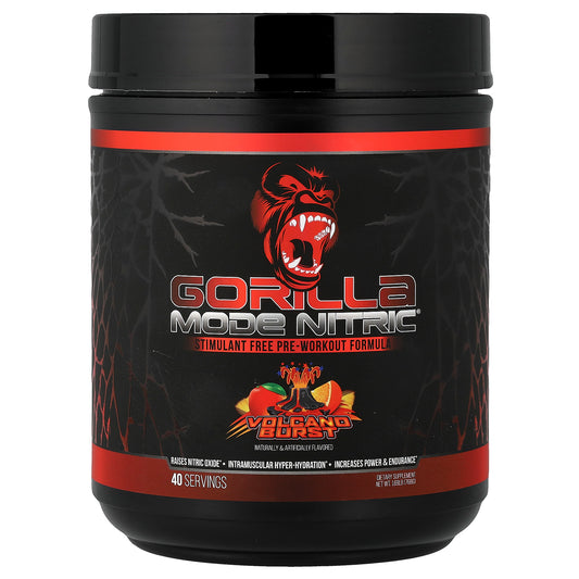 Gorilla Mind, Mode Nitric®, Stimulant Free Pre-Workout Formula, Volcano Burst, 1.69 lb (768 g)