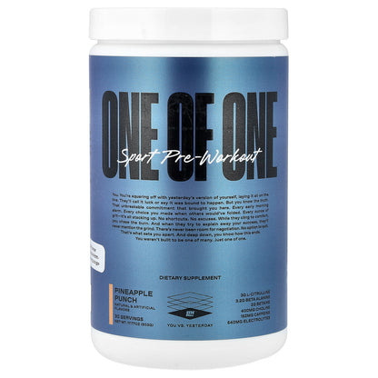 ONE OF ONE, Sport Pre-Workout, Pineapple Punch , 17.77 oz (503 g)
