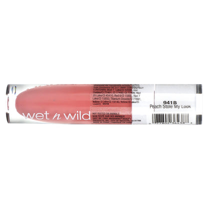 wet n wild, MegaLast, Liquid Catsuit, High-Shine Lipstick, 941B Peach Stole My Look, 0.2 oz (5.7 g)