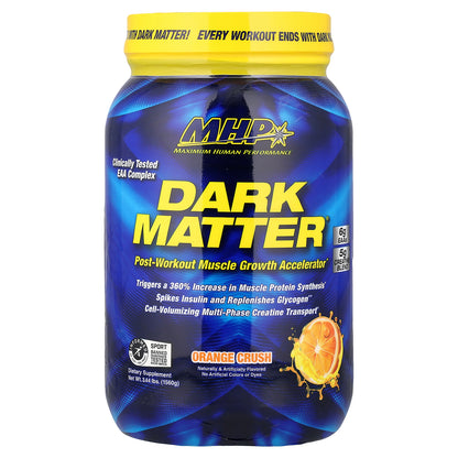 MHP, DARK MATTER®, Post Workout Muscle Growth Accelerator, Orange Crush, 3.44 lbs (1,560 g)