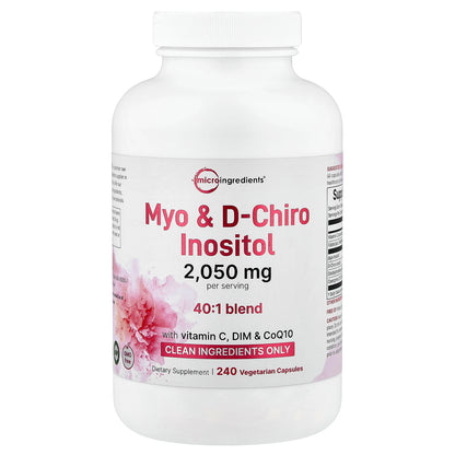 Micro Ingredients, Myo D-Chiro Inositol, 240 Vegetarian Capsules