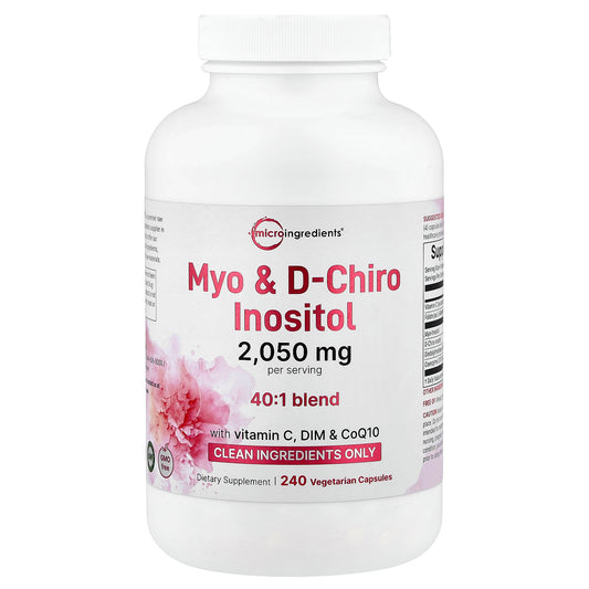 Micro Ingredients, Myo D-Chiro Inositol, 240 Vegetarian Capsules