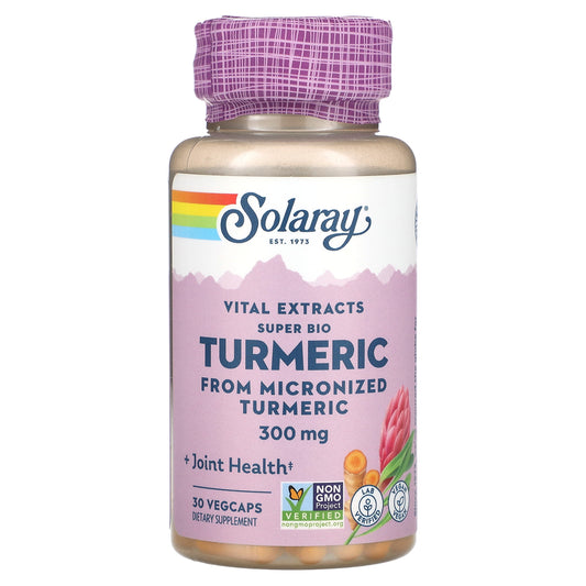 Solaray, Vital Extracts Super Bio Turmeric, 300 mg, 30 VegCaps