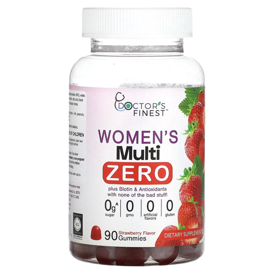 Doctor's Finest, Women's Multi Zero, Strawberry, 90 Gummies