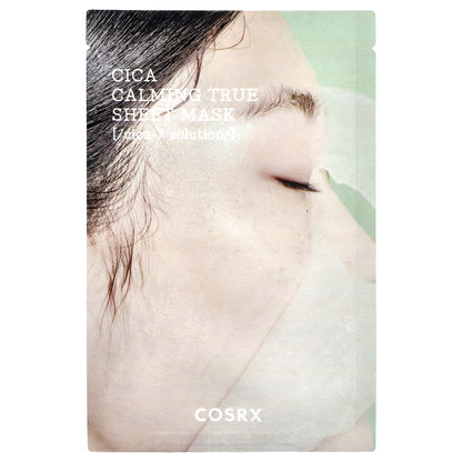 CosRx, Pure Fit, Cica Calming True Beauty Sheet Mask, 1 Sheet, 0.71 fl oz (21 ml)