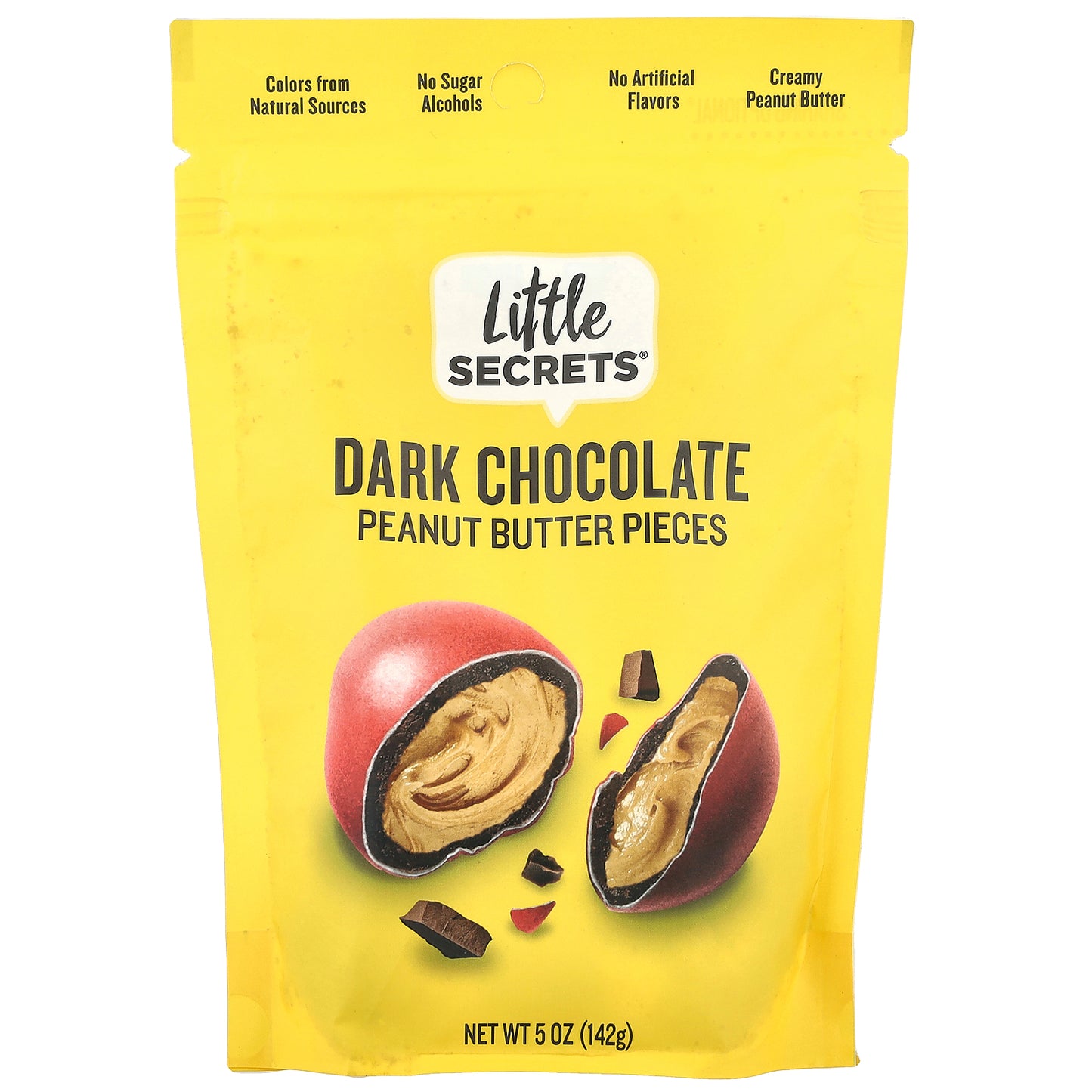 Little Secrets, Peanut Butter Pieces, Dark Chocolate, 5 oz (142 g)