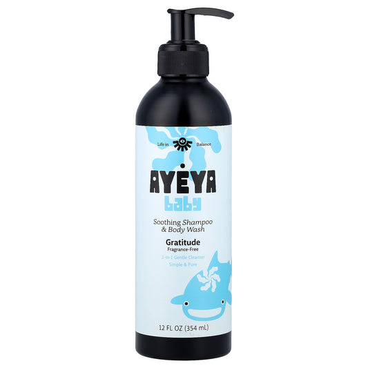 Ayeya, Baby, Soothing Shampoo & Body Wash, Fragrance-Free, 12 fl oz (354 ml)
