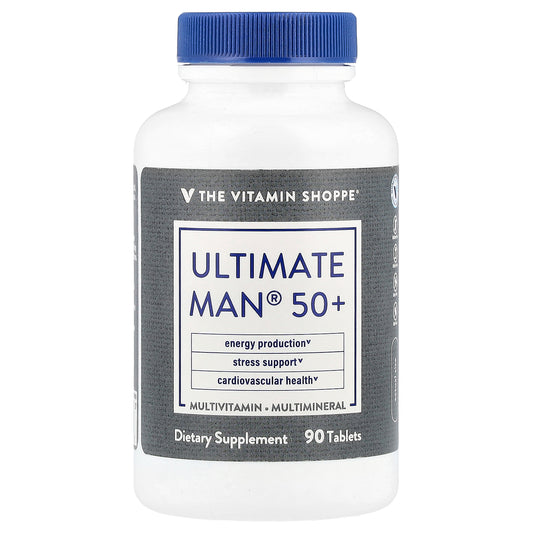 The Vitamin Shoppe, Ultimate Man® 50+ Multivitamin & Multimineral, 90 Tablets